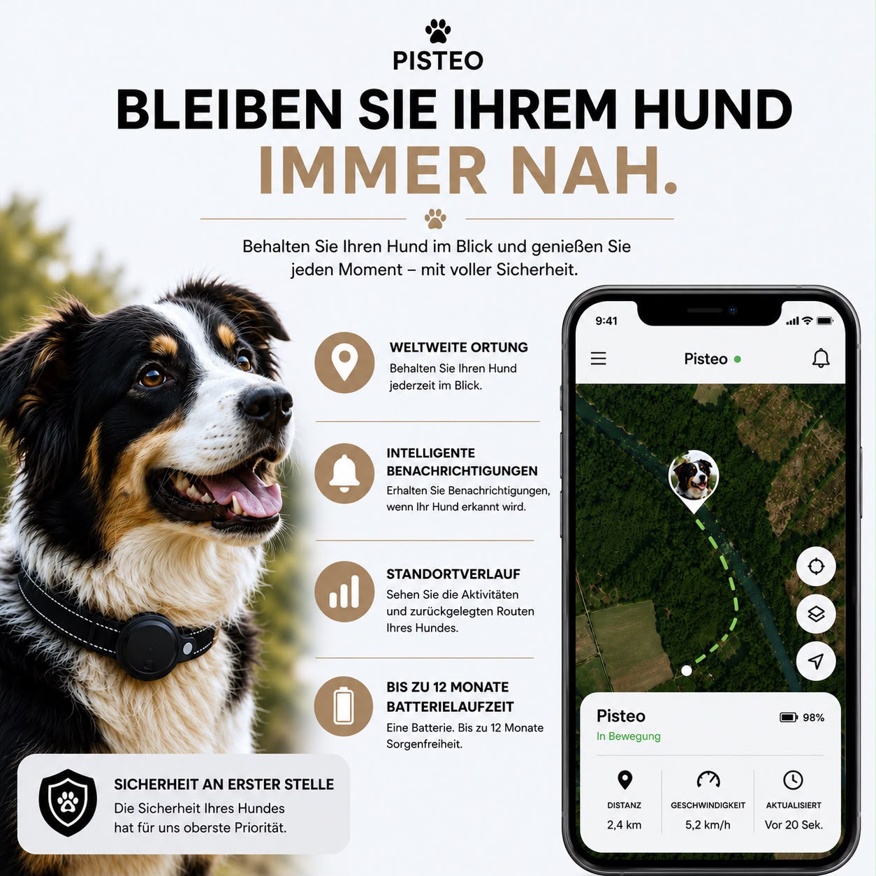 Pisteo – Intelligentes Hundehalsband