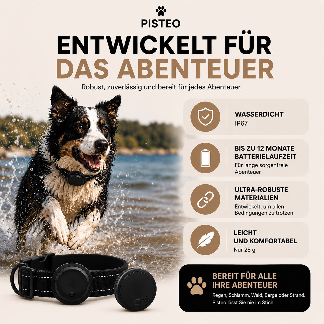Pisteo – Intelligentes Hundehalsband